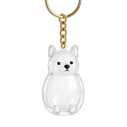 Personalized Pet Hair Keepsake Keychain