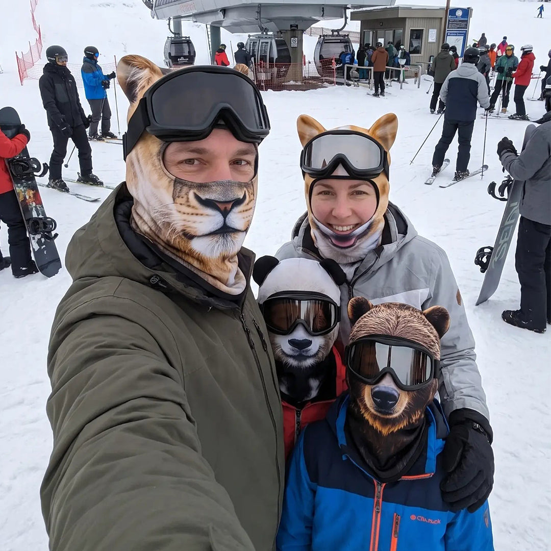 Puptailor 3D Animal Digital Print Outdoor Ski Mask
