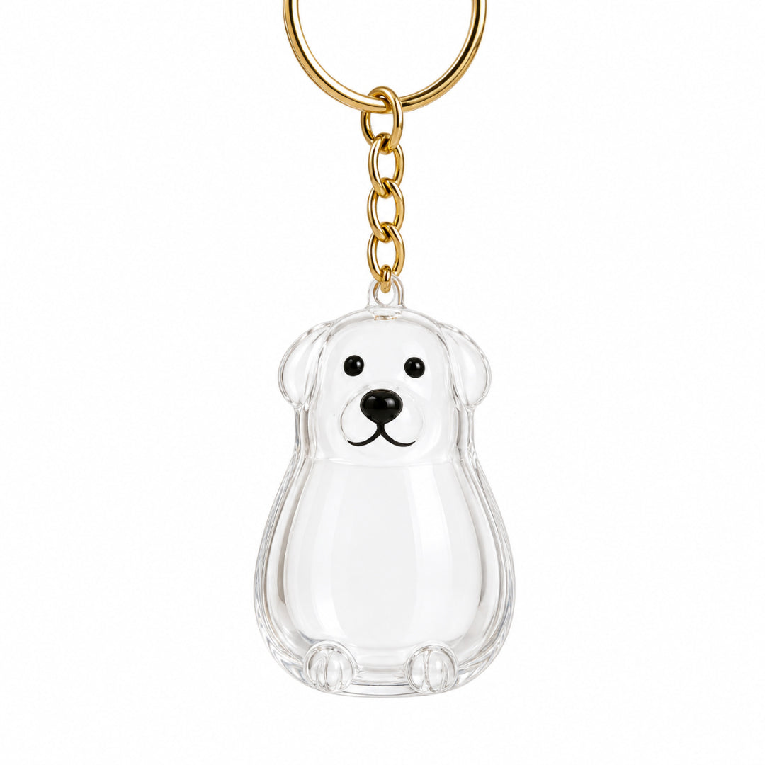 Personalized Pet Hair Keepsake Keychain