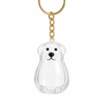 Personalized Pet Hair Keepsake Keychain