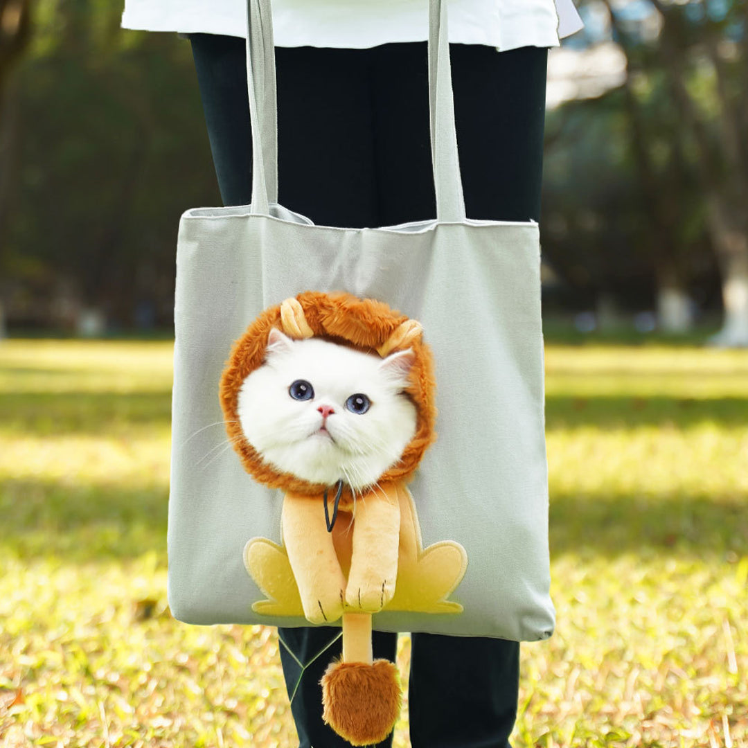 Personalized Embroidered Name Cute Cartoon Pet Tote Bag