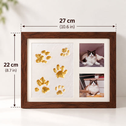DIY Clay Pet Paw Print Keepsake Frame