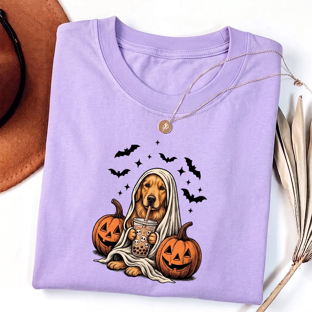 Puptailor Personalized Halloween Ghost Dog T-shirt
