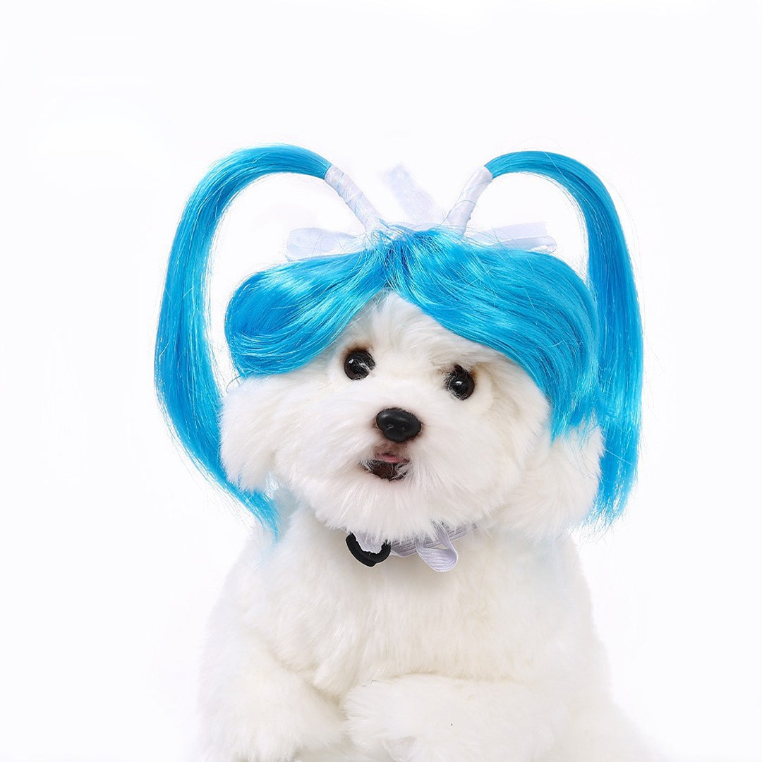 Puptailor Personalized Fun Pet Wigs for Halloween Cosplay