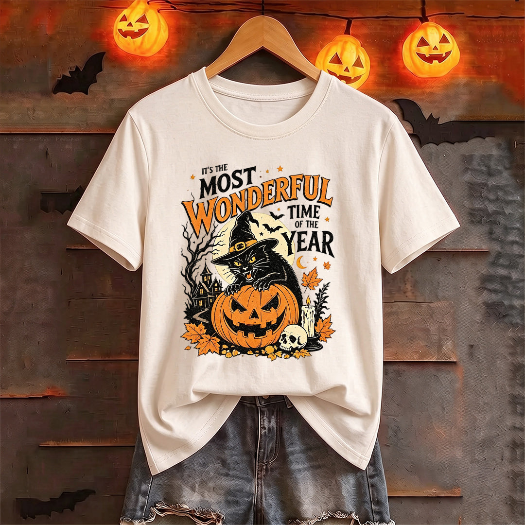 Puptailor Personalized Halloween cat T-shirts