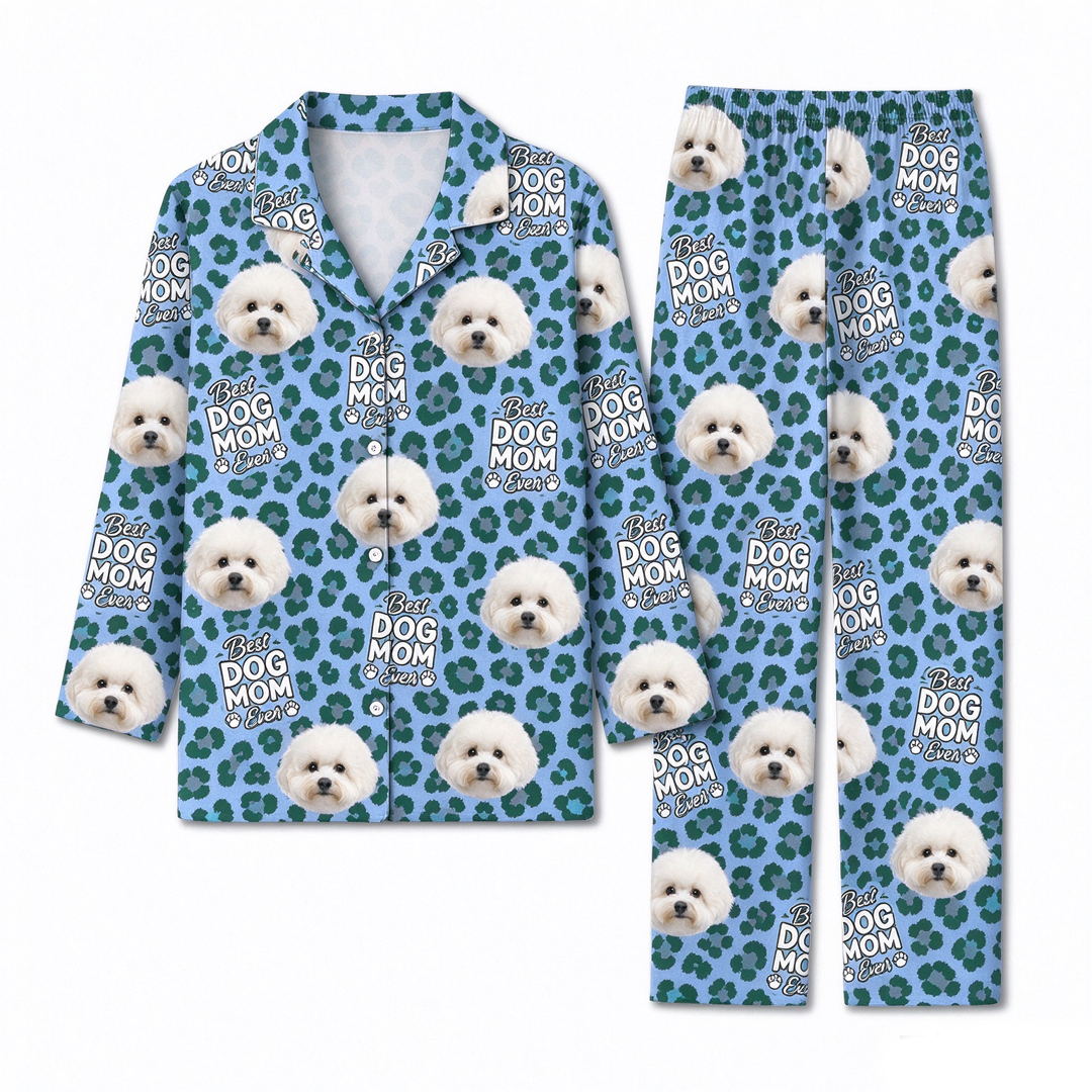 Custom Leopard Pet Portrait Pajamas