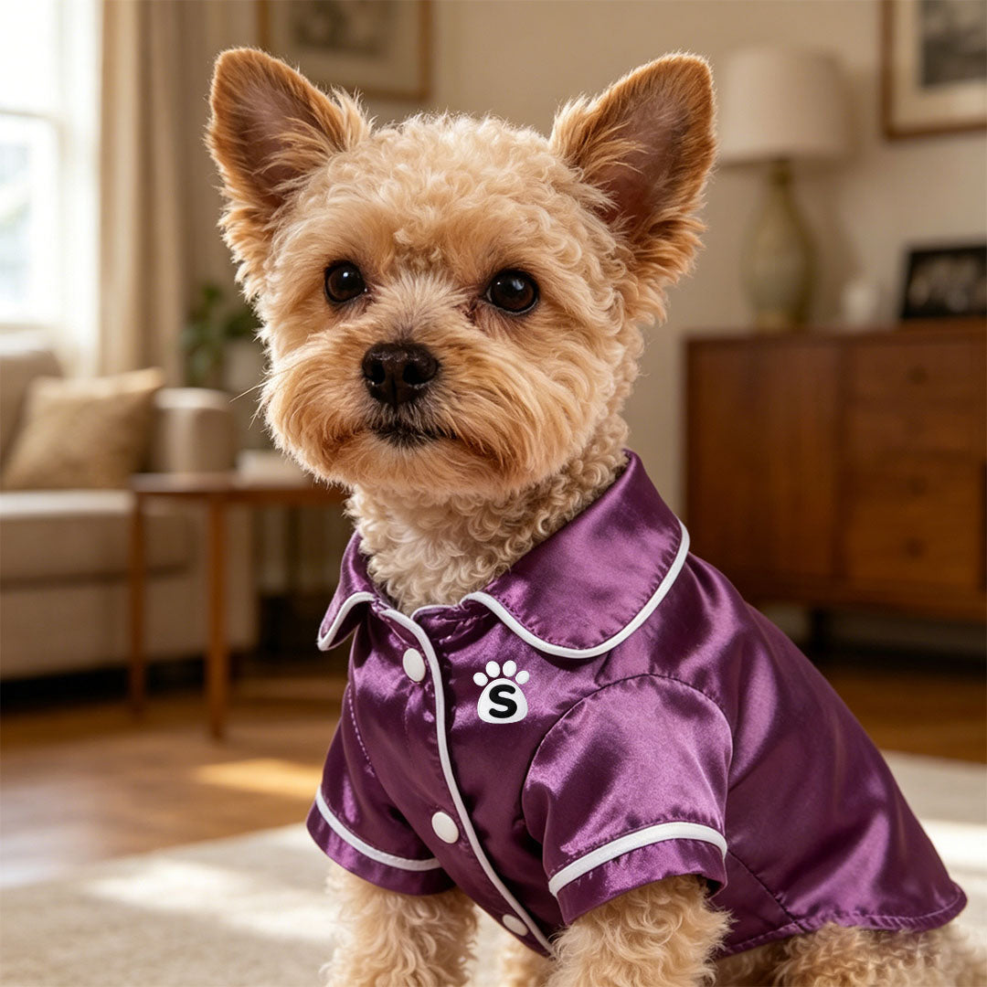 Personalized Custom Faux Silk Pet Pajamas