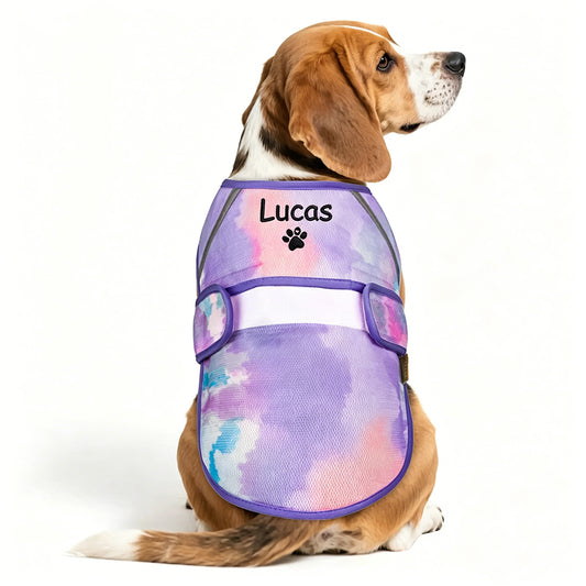 Personalized Dog Cooling Tie-dye Vest