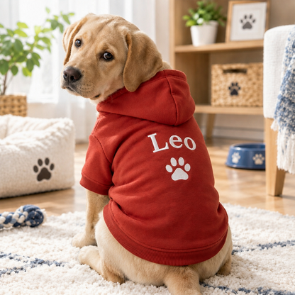 Personalized Name Embroidered Pet Hoodie