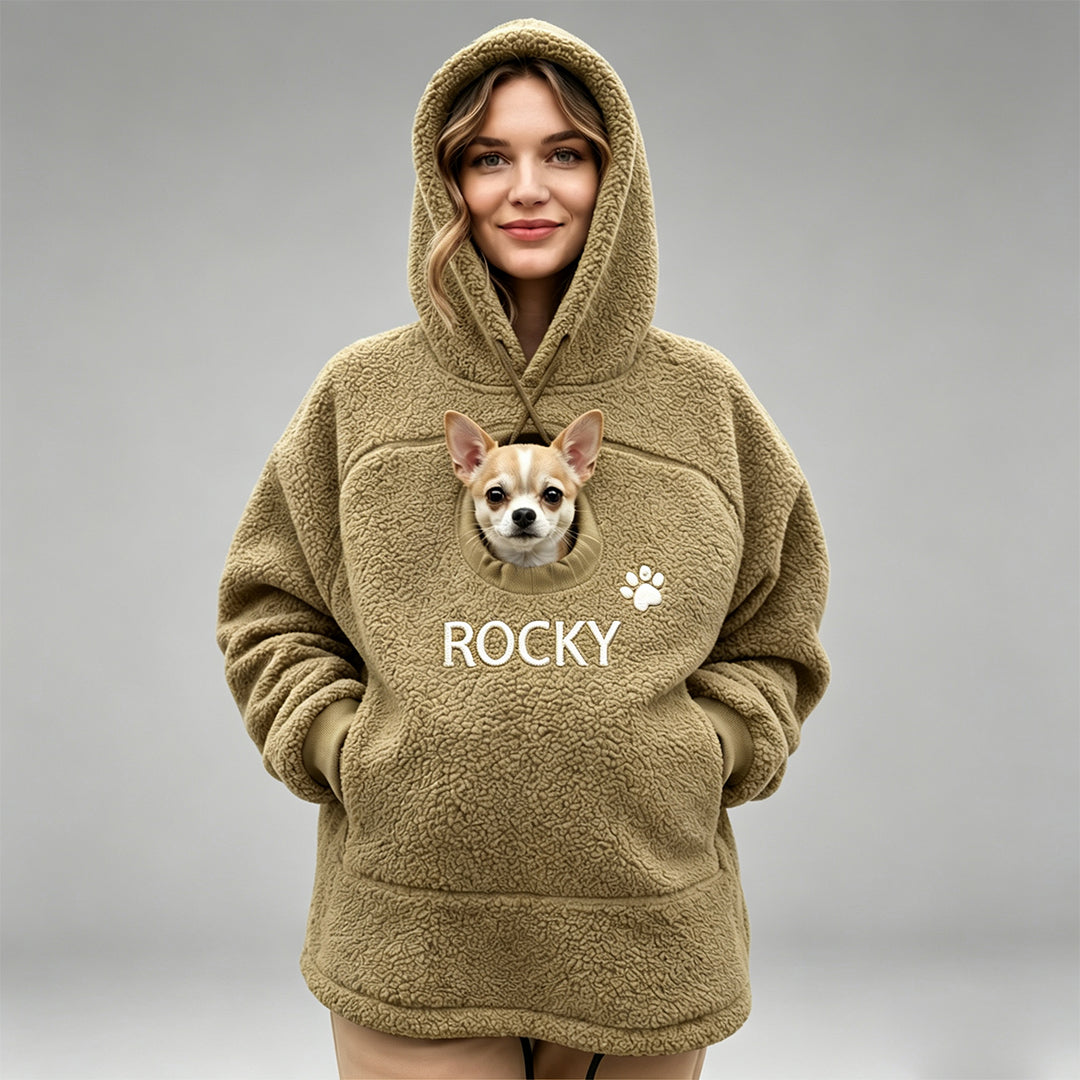 Personalized Pet Hoodies Carrier for Dog & Cat