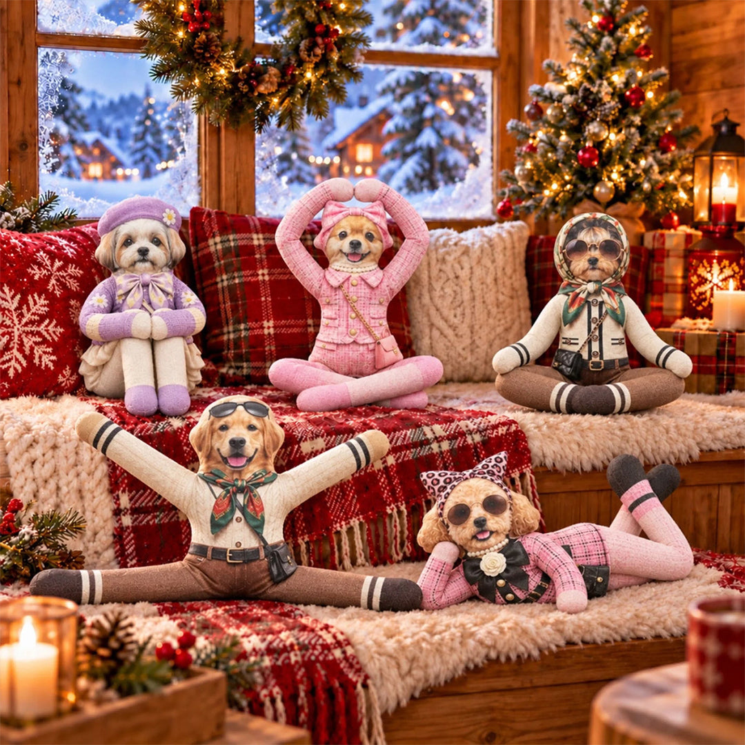 Personalized Funny Fashion Pet Poseable Plush Doll with Pet Photos