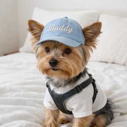 Personalized Custom Name Embroidered Outdoor Baseball Cap For Pet