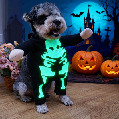 Puptailor Halloween-Glow In The Dark Dog Costume