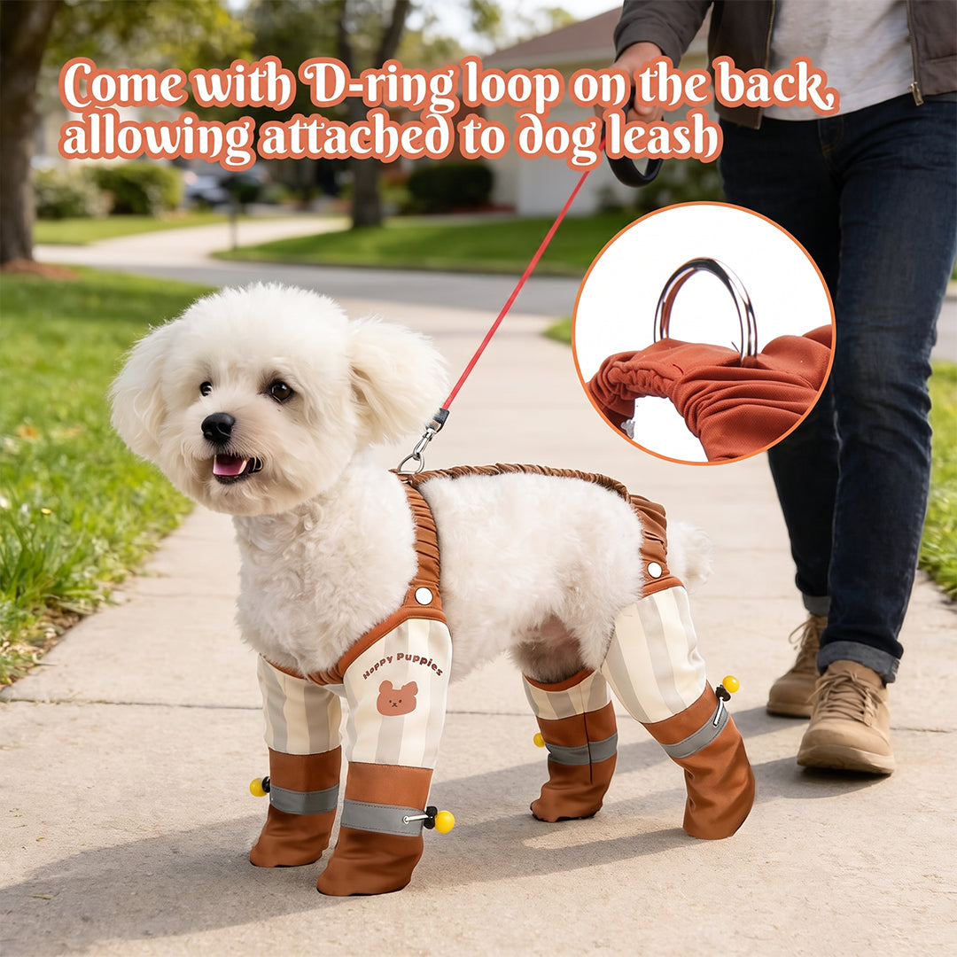 Custom Name Dog Waterproof Leggings Boots