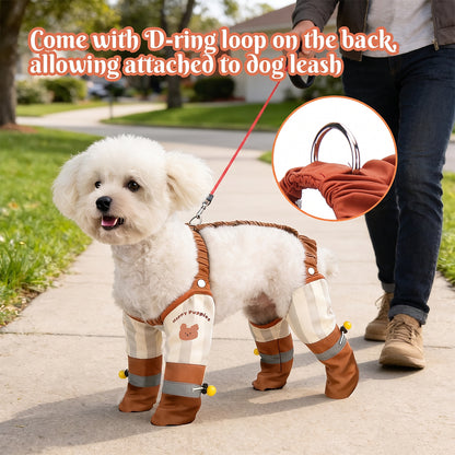 Custom Name Dog Waterproof Leggings Boots