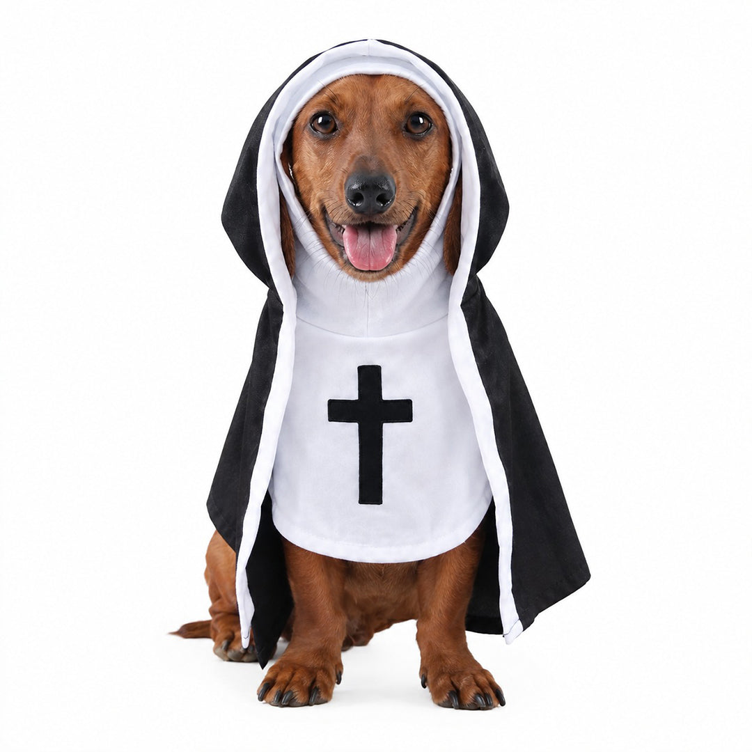 Puptailor Funny Halloween Nun Costume for Pets