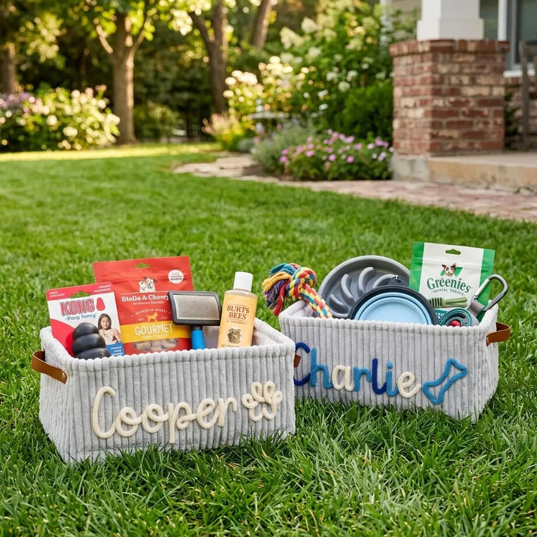 Puptailor Personalized Pet Toy Basket