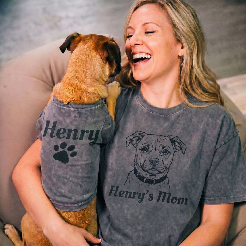 Personalized Matching Dog Mom & Dog Shirts
