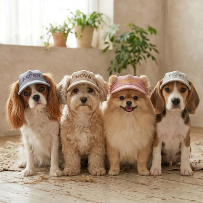 Personalized Corduroy Embroidered Pet Hat