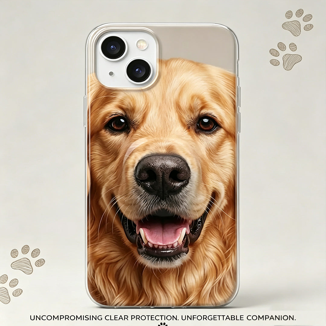 Puptailor Personalized Pet Dog Photo Phone Case with 3D Squishy Nose