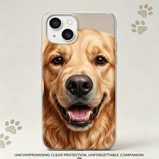 Puptailor Personalized Pet Dog Photo Phone Case with 3D Squishy Nose