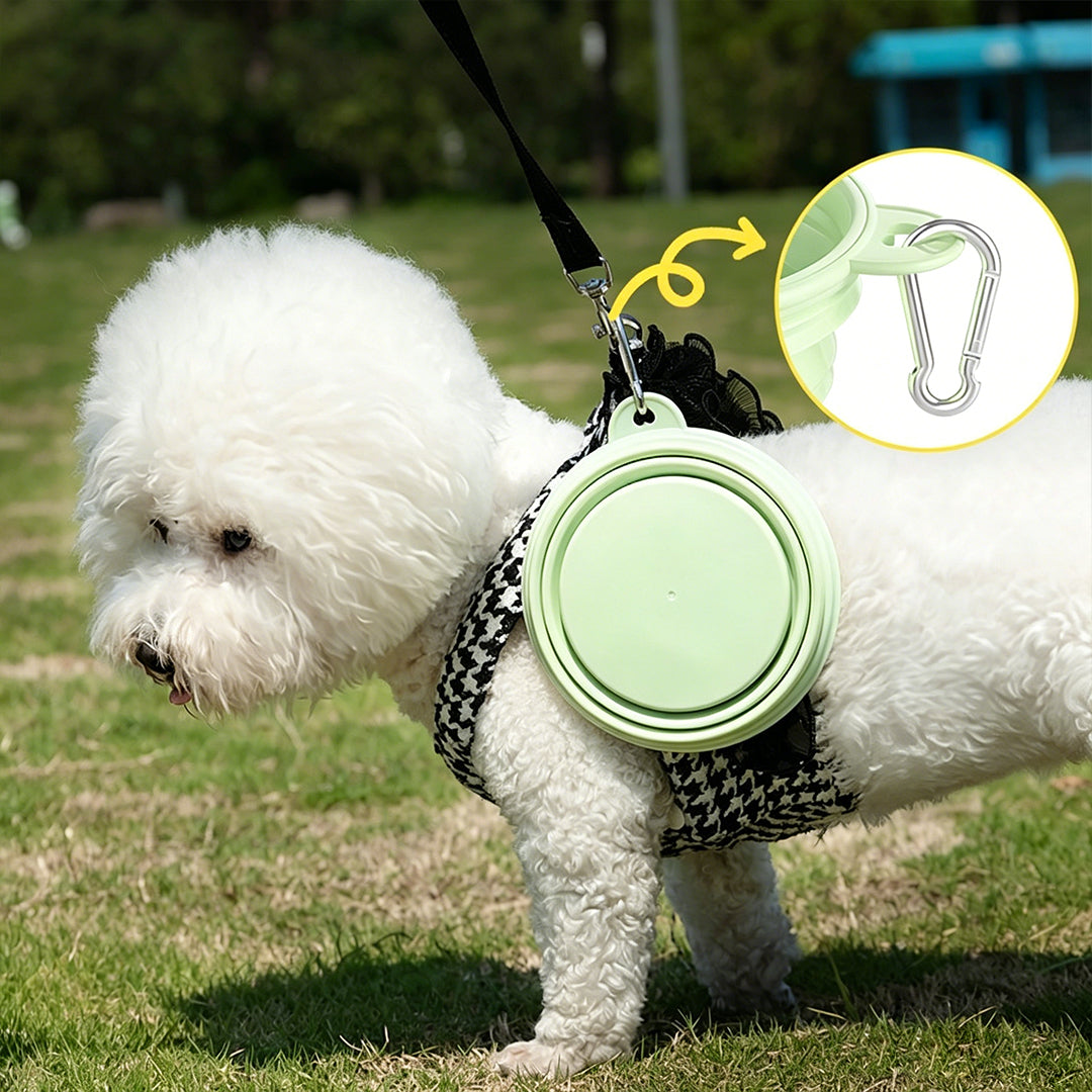 Collapsible Silicone Travel Dog Bowl
