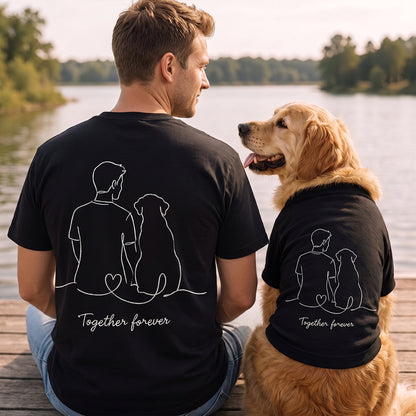 Personalized Embroidered Matching Dog Mom & Dog Shirts
