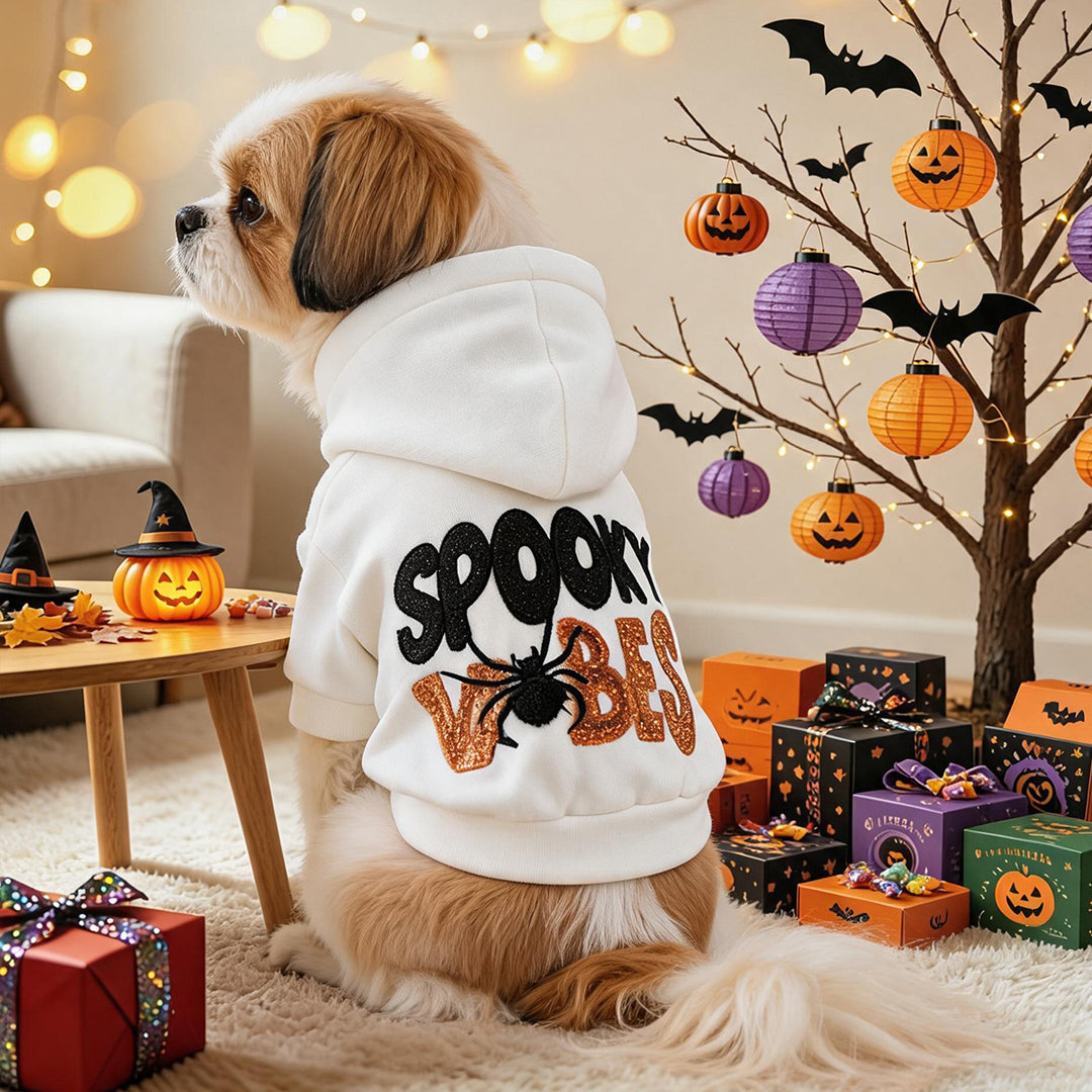 Puptailor Personalized Halloween Embroidered Pet Hoodie