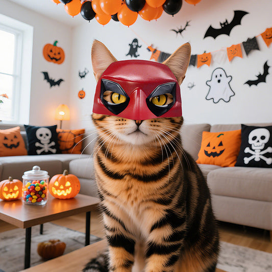 Puptailor Cat Mask Costume Props Pet Supplies