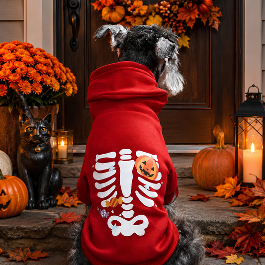Puptailor Halloween Skeleton Pet Hoodie
