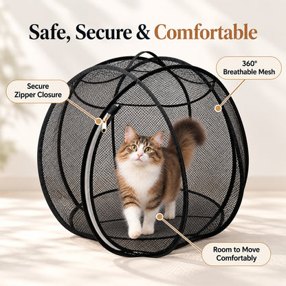 Collapsible Mesh Cat Playpen