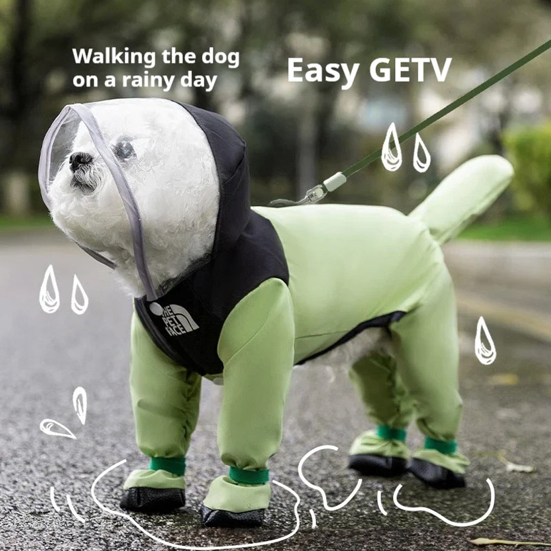 Personalized Full-Coverage Dog Raincoat