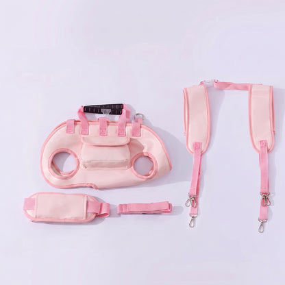 Personalized Custom Portable, Breathable, Crossbody Pet Backpack