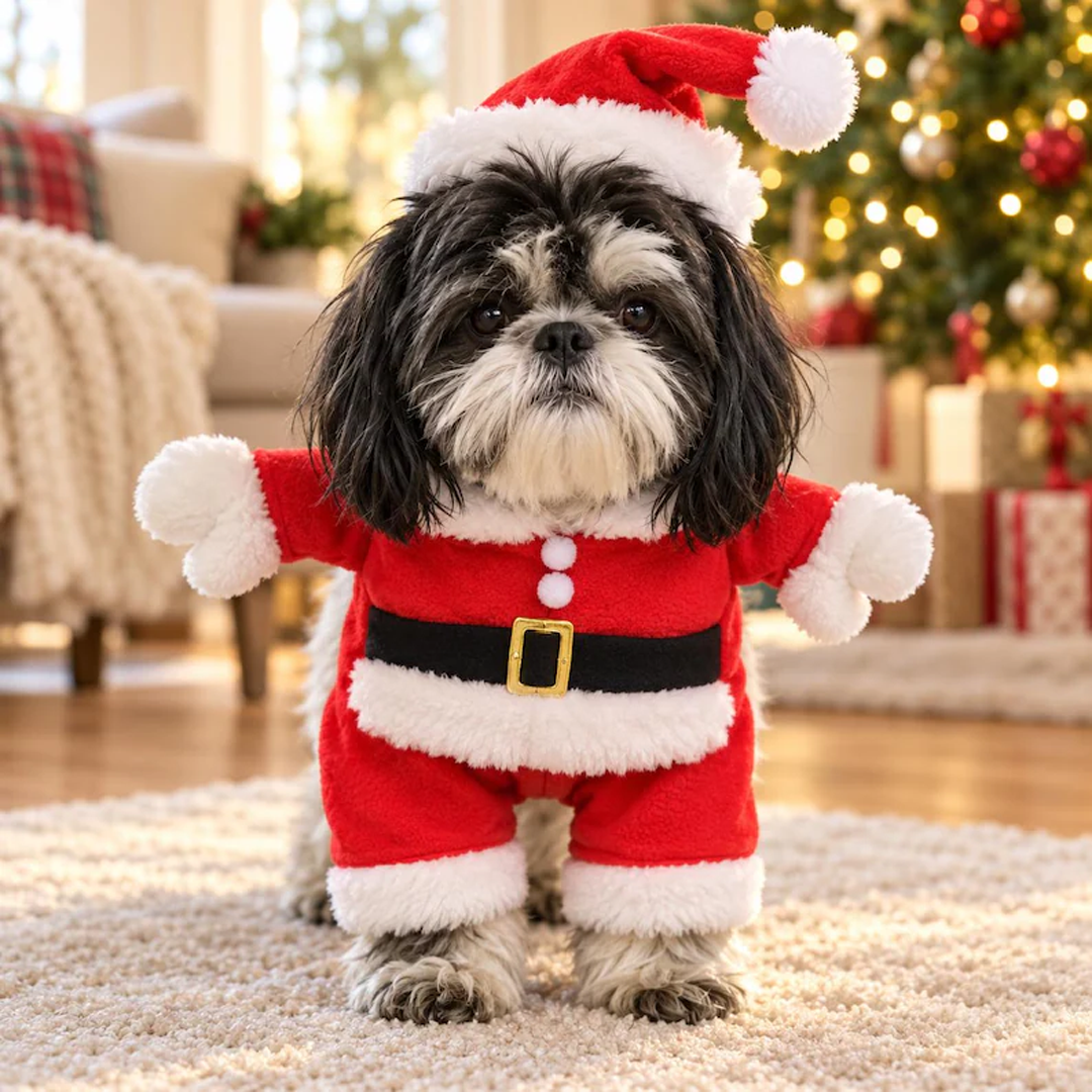Santa Suit Pet Costume
