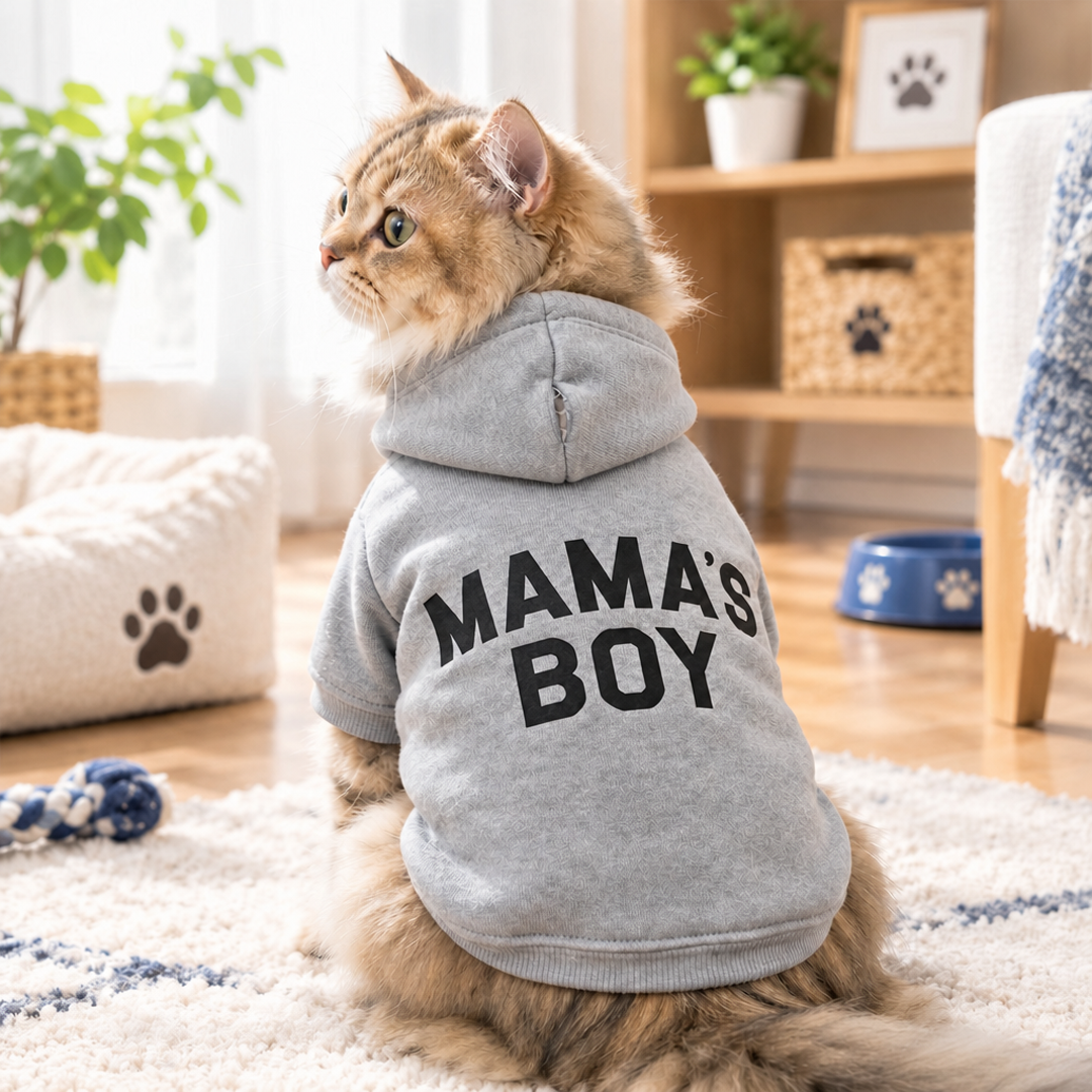 Mama's Boy Dog Hoodie