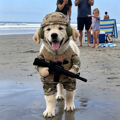 Puptailor Personalized Dog Soldier Costume