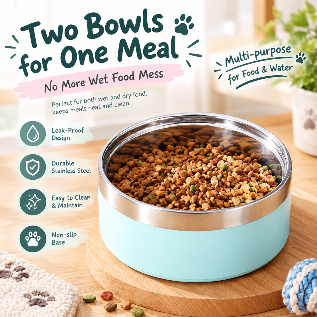 Custom Insulated Dog & Cat Food and Water Bowl