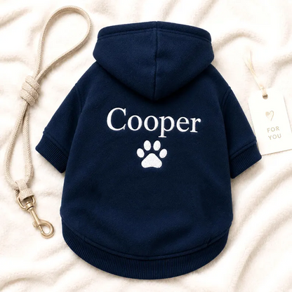 Puptailor Embroidered Personalized Name Pet Hoodie