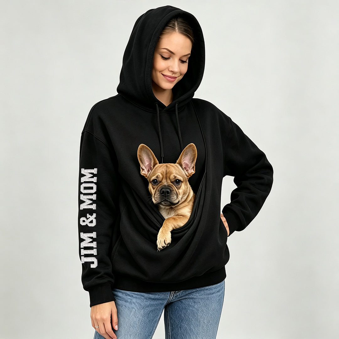 Puptailor Personalized Kangaroo Pouch Hoodie for Pet