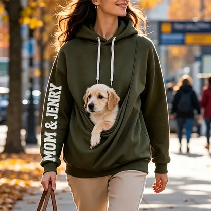 Puptailor Personalized Kangaroo Pouch Hoodie for Pet