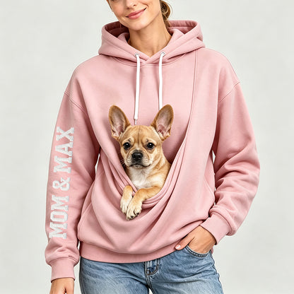Puptailor Personalized Kangaroo Pouch Hoodie for Pet