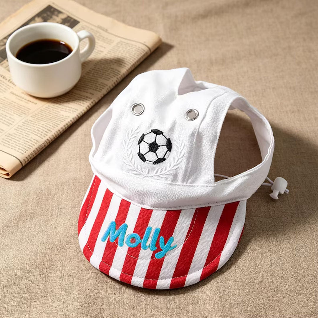 Personalized Custom-Name Striped Hat For Pets