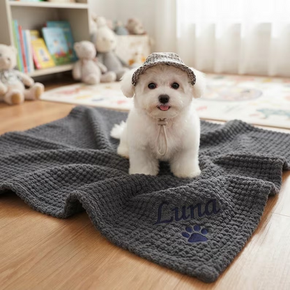 Personalized Coral Fleece Pet Blanket