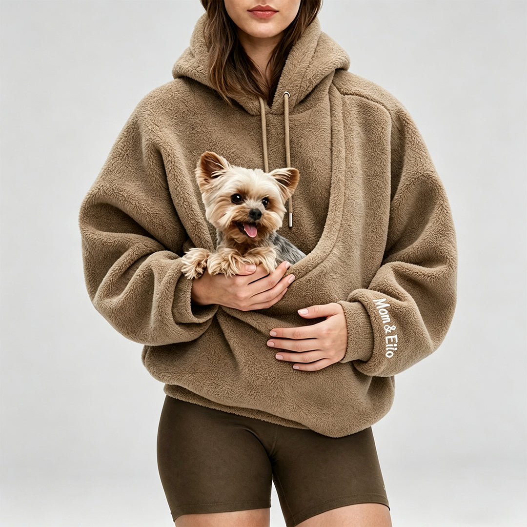 Puptailor Kangaroo Pouch Unisex Fleece Pet Carrier Hoodies