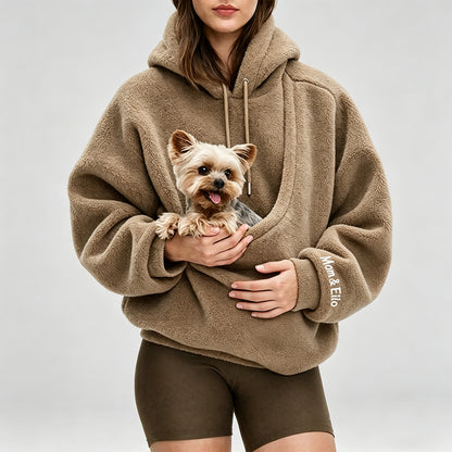 Puptailor Kangaroo Pouch Unisex Fleece Pet Carrier Hoodies