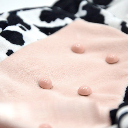 Cow-Print Flannel Pet Onesie Costume