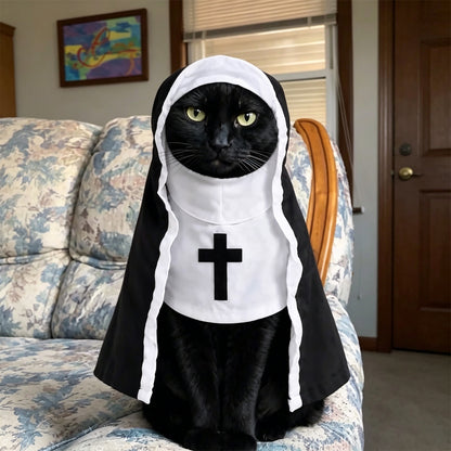 Puptailor Funny Halloween Nun Costume for Pets