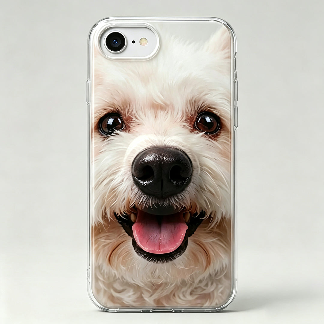 Puptailor Personalized Pet Dog Photo Phone Case with 3D Squishy Nose