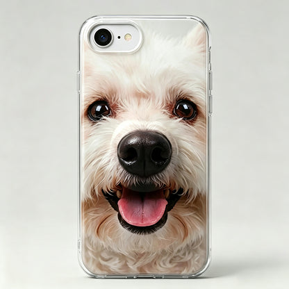 Puptailor Personalized Pet Dog Photo Phone Case with 3D Squishy Nose