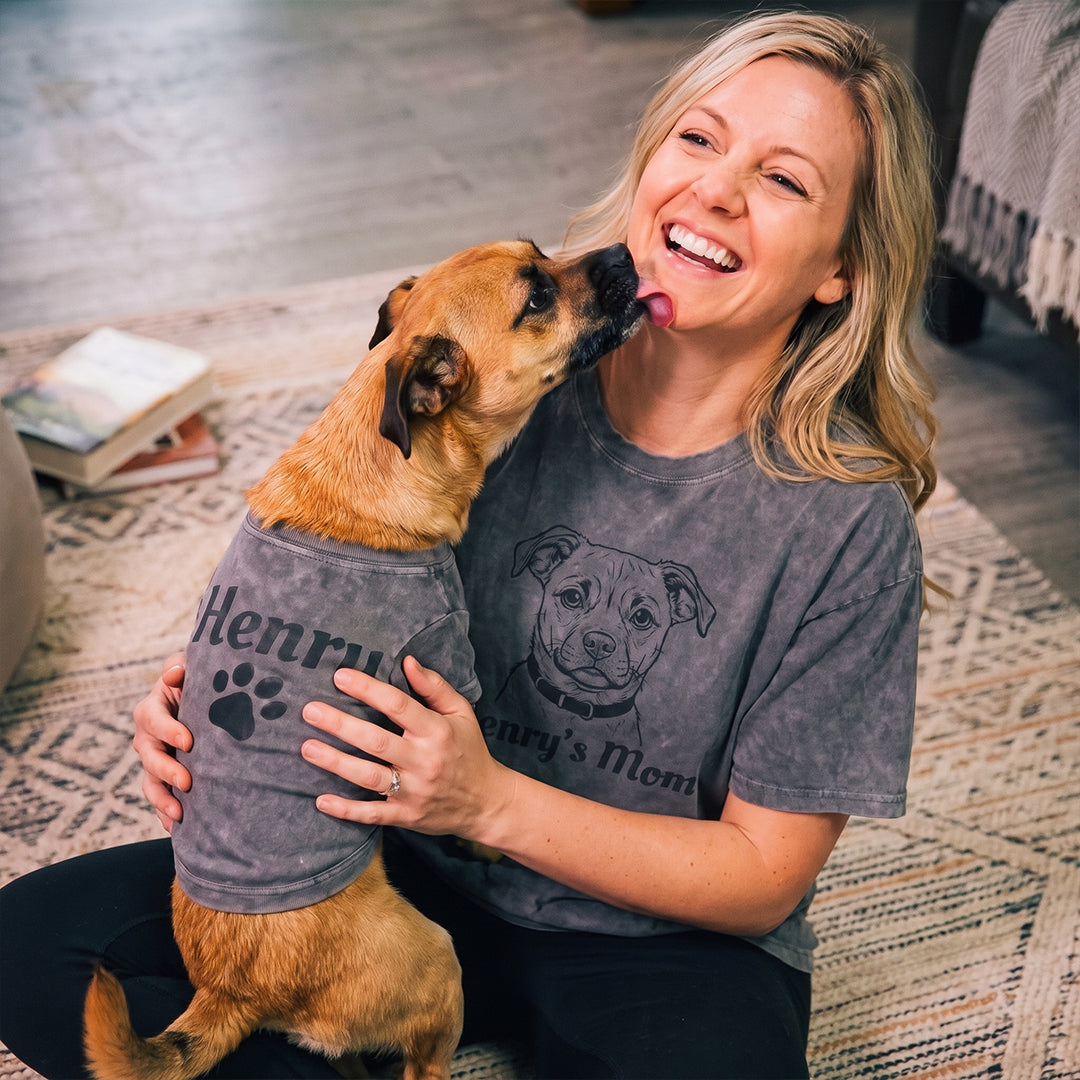Personalized Matching Dog Mom & Dog Shirts